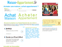 Tablet Screenshot of maison-appartement.fr